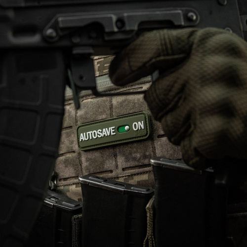 M-Tac - Morale Patch Autosave PVC - 3D - Olive - 51116701