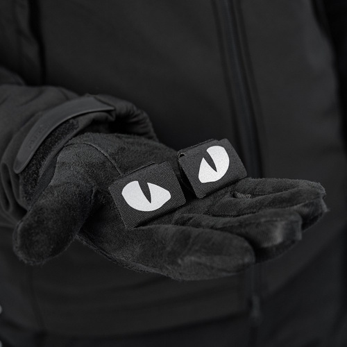 M-Tac - nášivka Tygří oči - 500D Cordura - laserový výsek - reflexní - černá - 51140299