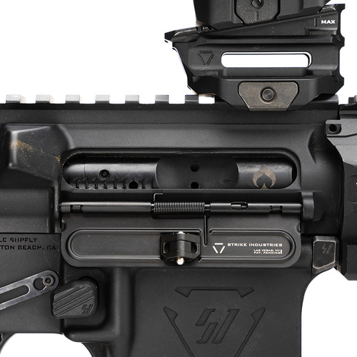 Strike Industries - Prachový kryt pro AR-15 - ocel - černý - SI-AR-SUDC-223