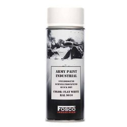 FOSCO - kamuflážní barva RAL RAL 9010 - plochá bílá