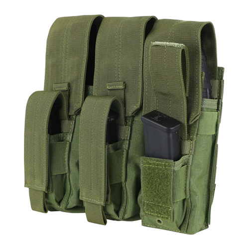 Condor - MOLLE klokaní pouzdro na zásobníky AK - trojité - Coyote Brown - MA72-498