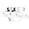 Vector Optics - Dvoudílná konzola pro upevnění zaměřovače - 30 mm - Dovetail - černá - XASR-3017