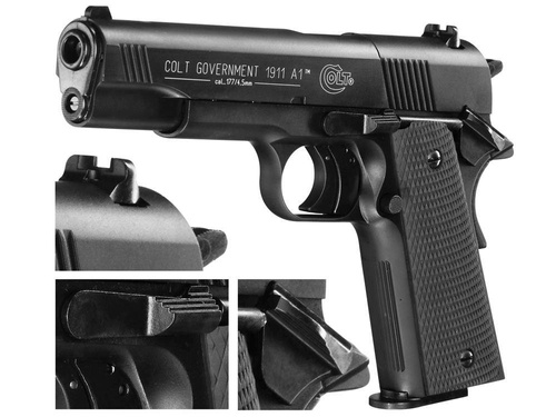 Umarex - Vzduchovka Colt Government 1911 A1 - 4,5 mm - Černá - CO2 - 417.00.00