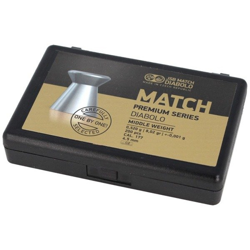 JSB - Match Premium Series Middle Airgun Pellets - 4,51 mm - 200 ks - 1016-200