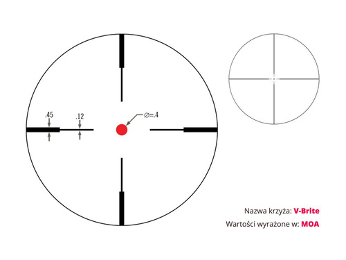 Vortex Optics - Puškohled Crossfire II 6-18x44 - 1'' - AO - V-Brite MOA - černý - CF2-31029