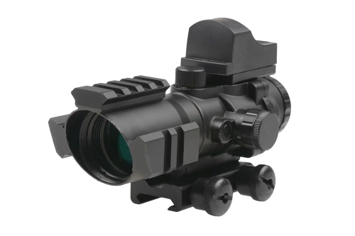 Theta Optics - Puškohled Rhino s mikro červeným bodem - 4x32 - černý - THO-10-011608