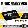 M-Tac - laserem řezaná nášivka AR-15 223/5.56 - černá/šedá - 51111211