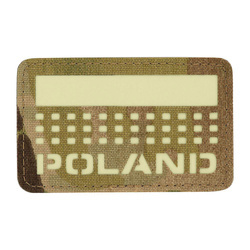 M-Tac - Nášivka s polskou vlajkou a nápisem - fluorescenční - pixely/obdélník - Multicam - 51006208