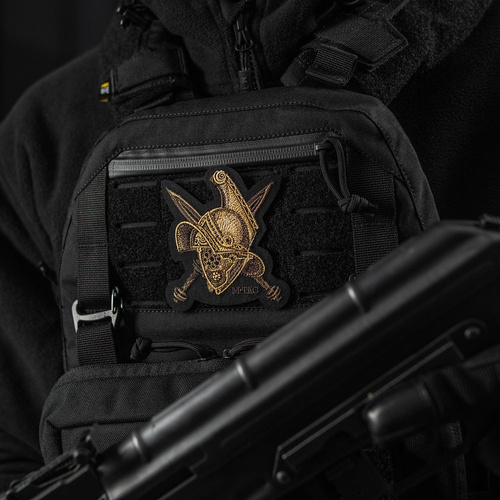 M-Tac - Nášivka na přilbu Gladiátor - výšivka - 500D Cordura - zlatá - 51374002