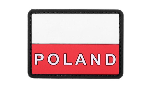 4TAC - 3D nášivka - Polská vlajka s textem - barevná