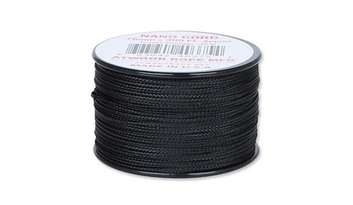 Atwood Rope MFG - Nano šňůra - 0,75 mm - černá - cívka 300 stop