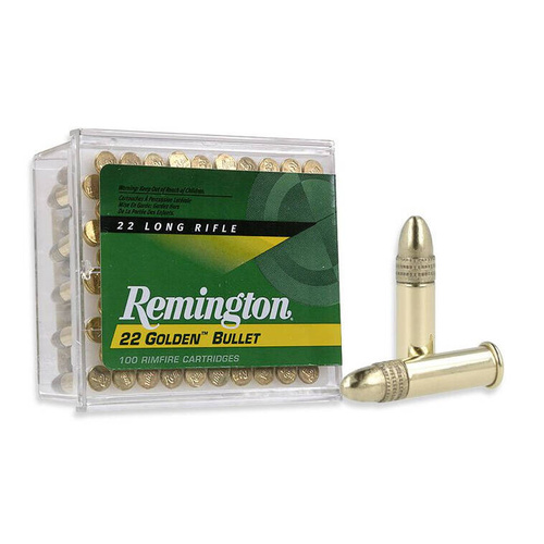 Remington - Střelivo .22LR HV RN 40 gr / 2,6 g - Mosaz - 100 nábojů - 21276