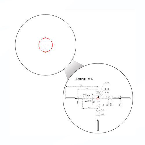 Vector Optics - Puškohled LPVO Continental x10 ED RAR - 1-10x28 - 34 mm - černý - SCFF-48