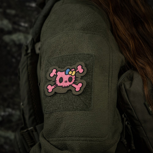 M-Tac - Kitty Pink Patch - Výšivka - Žlutá a modrá mašle - Ranger Green - 51393023