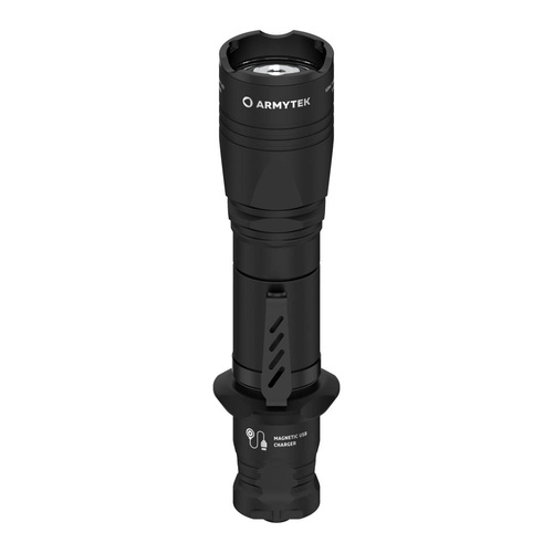 Armytek - Taktická svítilna Dobermann Pro Magnet USB - bílá - 1500 lumenů - F07501C