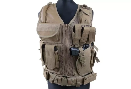 GFC Tactical - Taktická vesta KAM-39 - hnědá - GFT-18-001855