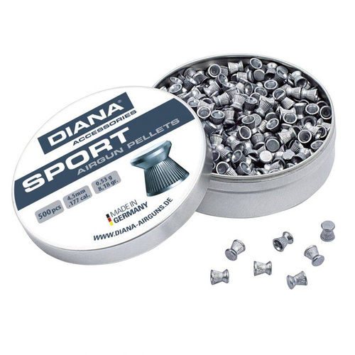 Diana - Hunters Mate Slug Airgun Pellets - 4,5 mm - Diabolo - 500 ks - 44403007 44400005
