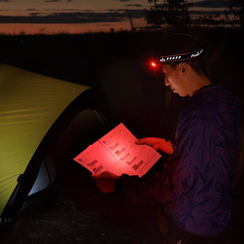 Fenix - Čelovka LED s dobíjecí baterií 5000 mAh - 1600 lumenů - HM70R