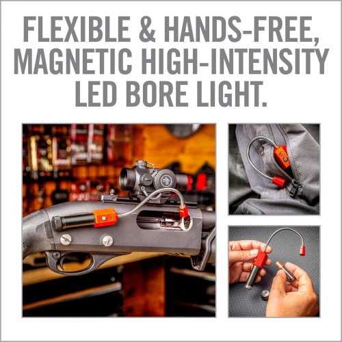Real Avid - Magnetické světlo na čištění hlavní - 100 lumenů - černá/červená - AVBR101-B