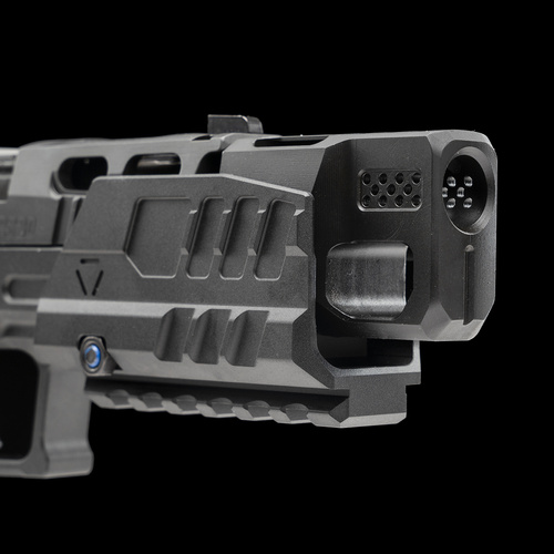 Strike Industries - Štít proti výbuchu pro pistole SMC Alfa/Bravo - Černý - SI-SMC-BS-S