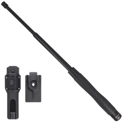 ESP - Tvrzený ergonomický teleskopický obušek s jednoduchým zámkem - 18" - černý - ExBT-18HE-BK BHT-54