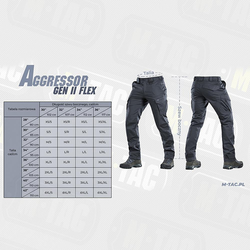 M-Tac - Taktické kalhoty Aggressor Gen.II Flex - Ripstop - tmavě šedé - 20058012