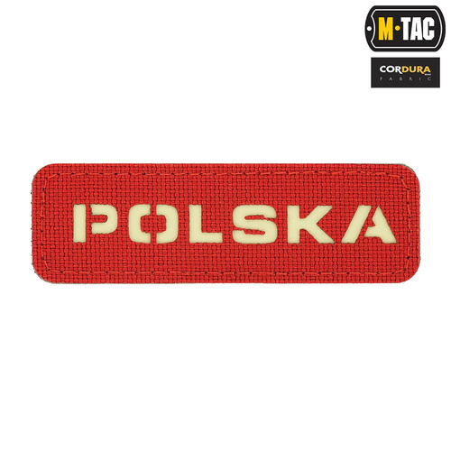 M-Tac - Náplast Polsko 25x80 - laserem řezaná fluorescenční - červená / fluo - 51004233