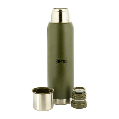 M-Tac - Termoska z nerezové oceli - 1000 ml - olivová - UN-B04-1000A