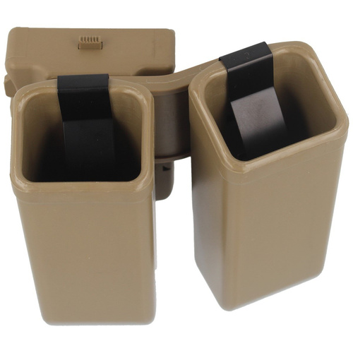 ESP - Dvojité pouzdro na zásobníky pro ráže 9 mm / .40 s upevněním na opasek UBC-01 - MH-MH-04 KH