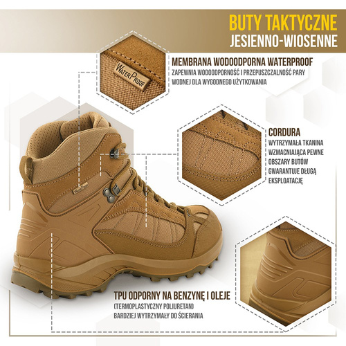 M-Tac - Podzimní-zimní taktická obuv - Coyote - 1JJ143/8TPLV