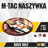 M-Tac - Nášivka Deus Vult - 3D PVC - bílá/červená - 51116000
