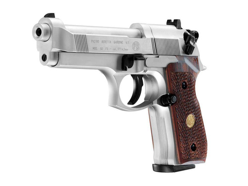 Umarex - Vzduchová pistole Beretta M92 FS - 4,5 mm diabolo - Nikl / dřevo - 419.00.03