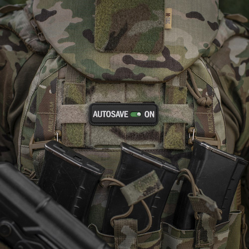 M-Tac - Morale Patch Autosave PVC - 3D - Černá - 51116702