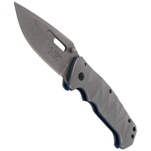 Herbertz Solingen - Nůž Clip Point Stone Wash Finish Folder - 575112