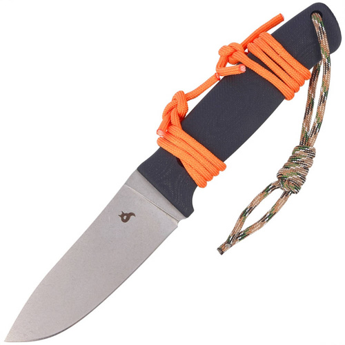BlackFox - Nůž pro přežití Vesuvius - D2 - Black - BF-710 D2