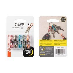 Nite Ize - S-Biner MicroLock Aluminum - 5 balení - různé barvy - LSBMA-A2-5R7