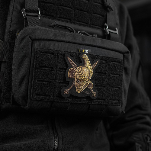 M-Tac - Nášivka na přilbu Gladiátor - výšivka - 500D Cordura - zlatá - 51374002
