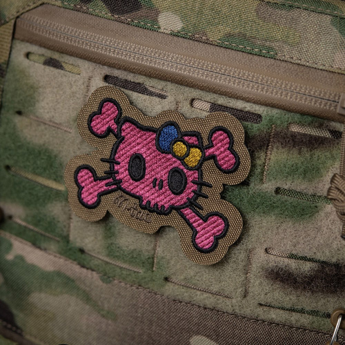 M-Tac - Kitty Pink Patch - výšivka - žlutá a modrá mašle - Coyote - 51393005
