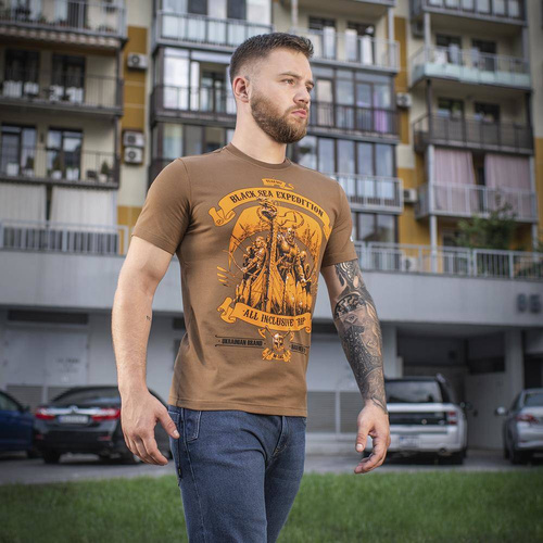M-Tac - Pánské tričko Black Sea Expedition - Coyote Brown - 80025017