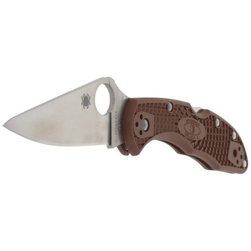 Spyderco - Nůž Delica® 4 FRN Flat Ground Brown - C11FPBN