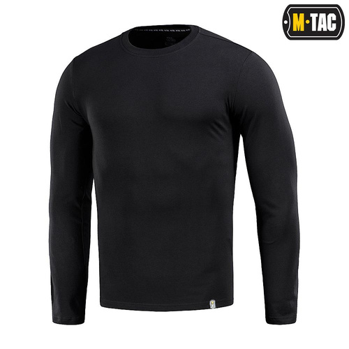 M-Tac - Vojenské tričko s dlouhým rukávem - černé - 20067002