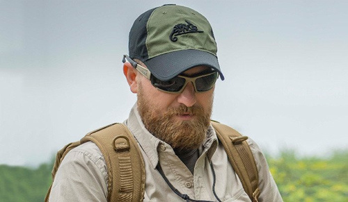 Helikon - Baseballová čepice s logem - PolyCotton Ripstop - Coyote / Olive Green - CZ-LGC-PR-1102A