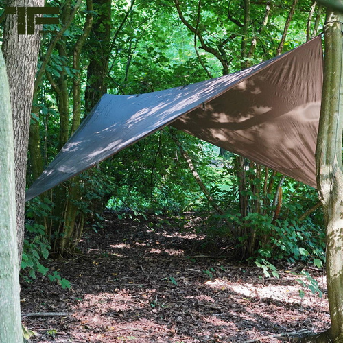 TF-2215 - Turistická plachta - 3x3 m - Wolf Brown - 319562