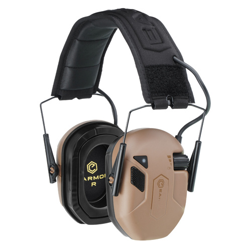 Earmor - Aktivní chrániče sluchu M300T - NRR 23 dB - Bluetooth 5.4 - Coyote Brown - M300T-CB