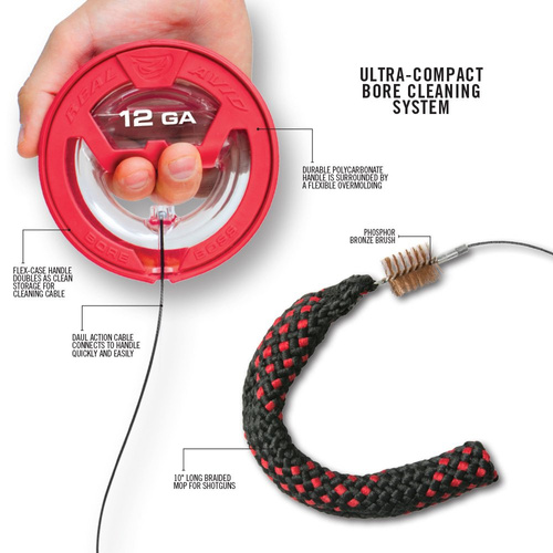 Real Avid - Čistící šňůra na trubky Bore Boss - 12 GA - AVBB12G
