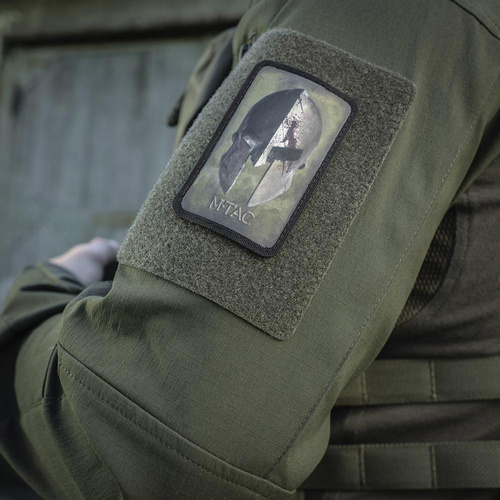 M-Tac - Nášivka na přilbu Spartan - Morale Patch - Ranger Green / Black - 51102023