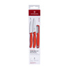 Victorinox - Sada kuchyňských nožů s loupačem Swiss Classic - 3 kusy - červená - 6.7111.33C1
