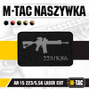 M-Tac - laserem řezaná nášivka AR-15 223/5.56 - černá/šedá - 51111211