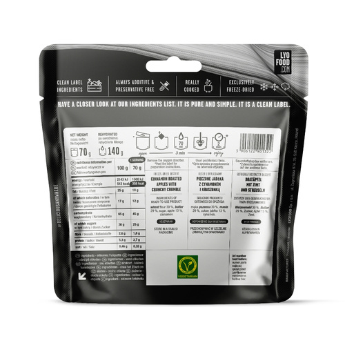 LyoFood - Lyofilizovaná krmná dávka Lyo Expedition - Jablečná sušenka - 140 g