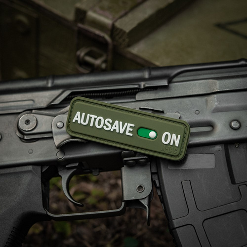 M-Tac - Morale Patch Autosave PVC - 3D - Olive - 51116701